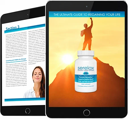 Serelax companion e-book on a tablet